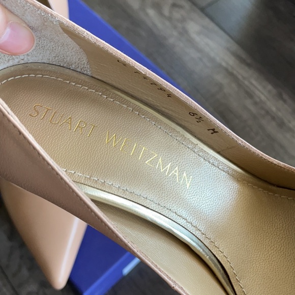 Stuart Weitzman Curvia Pump - nude 6.5 - Picture 2 of 6